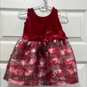 The Children's Place Red Floral Formal Dress